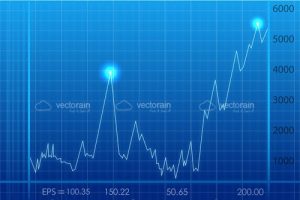 Abstract business growth graph
